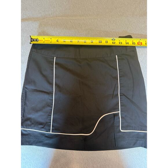 Lija Womens Size 4 Black Golf Tennis Skort Side Slip Closure Front Slit Athletic - Picture 4 of 8